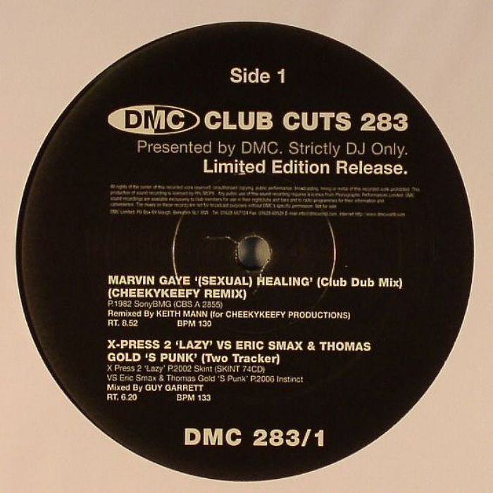 GAYE, Marvin/X PRESS 2 "LAZY" vs ERIC SMAX & THOMAS/BILL MEDLEY & JENNIFER WARNES/SERGIO MENDES & BRAZIL 66 - Club Cuts 283 (For Working Djs Only)