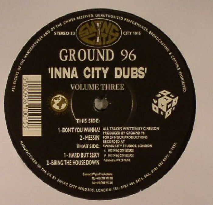 GROUND 96 - Inna City Dubs Volume 3 (warehouse find, slight sleeve wear)