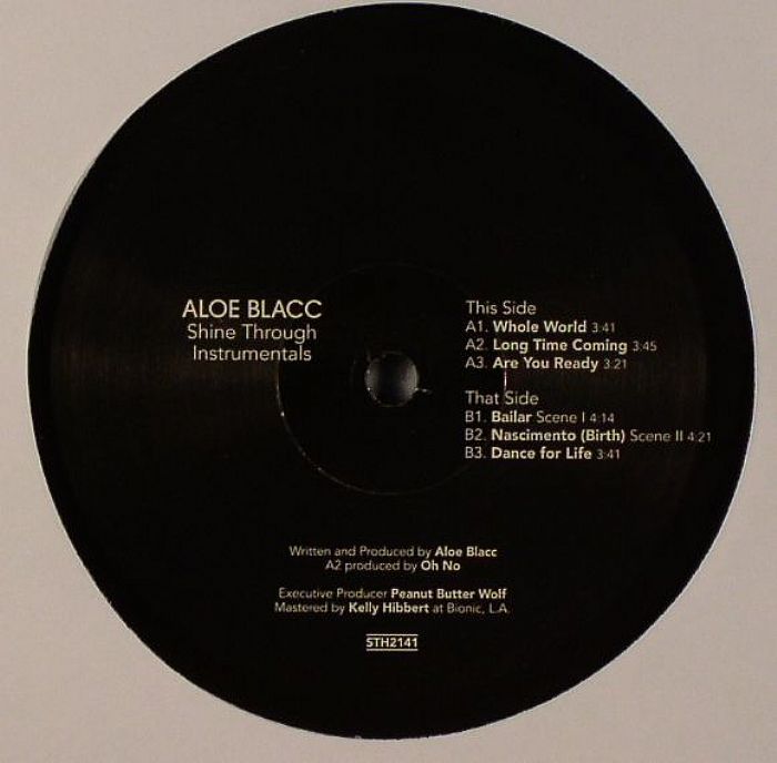 Aloe Blacc – Shine Through (Instrumentals) vinyl cover