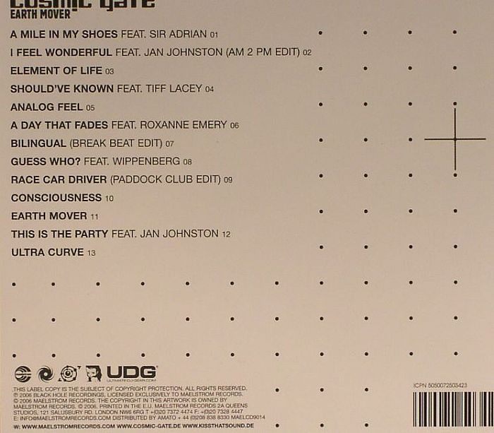 COSMIC GATE - Earth Mover