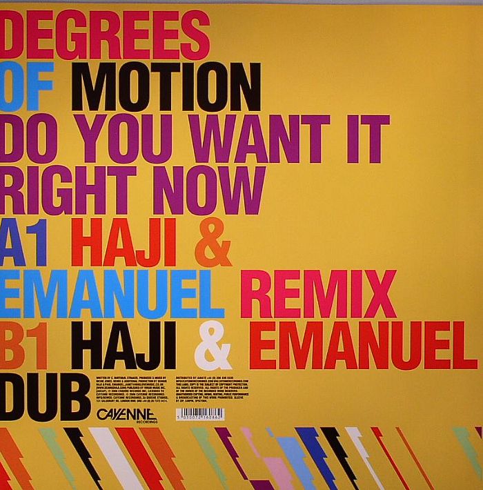 DEGREES OF MOTION Shine On Do You Want It Right Now Vinyl At Juno Records