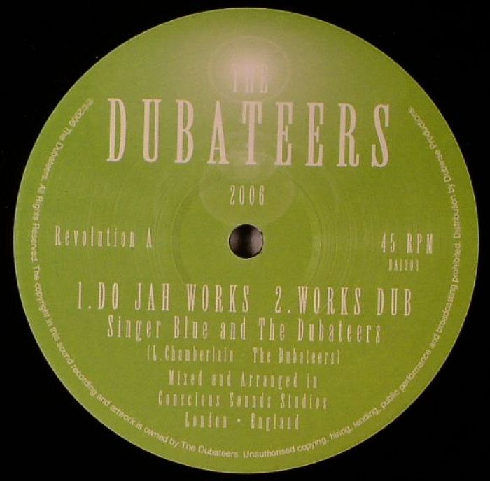 SINGER BLUE/THE DUBATEERS - Do Jah Works