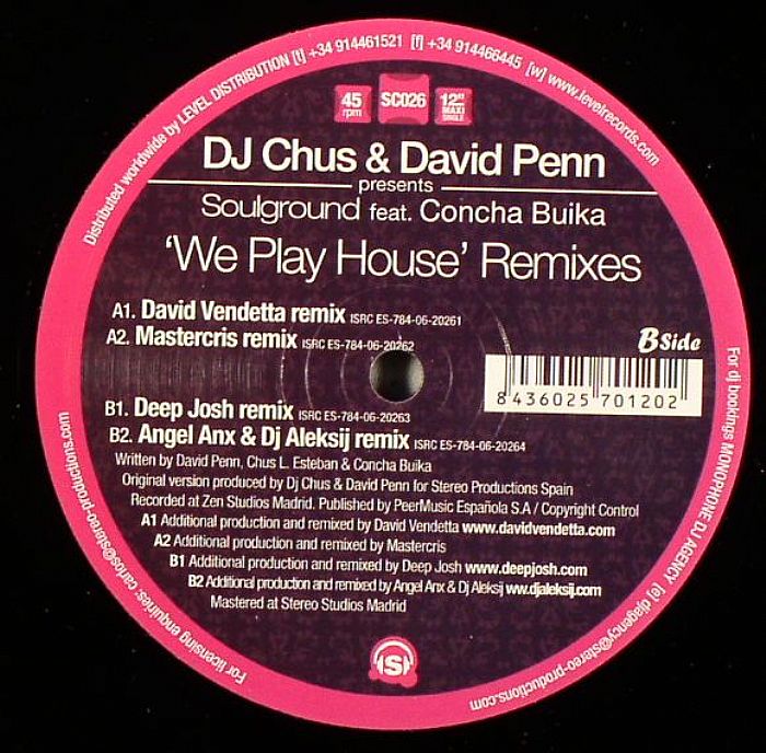 DJ CHUS/DAVID PENN/CONCHA BUIKA presents SOULGROUND - We Play House (remixes)