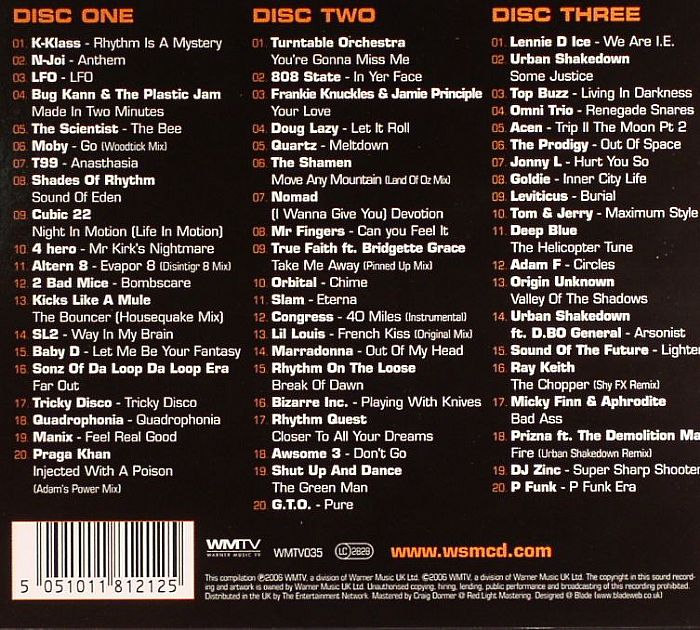 VARIOUS Original Rave Anthems CD at Juno Records.