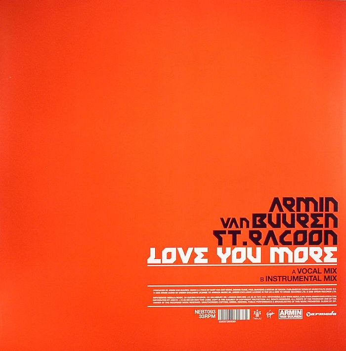 VAN BUUREN, Armin feat RACOON - Love You More