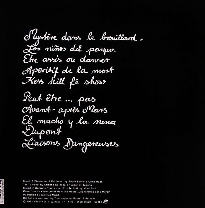 LIAISONS DANGEREUSES - Liaisons Dangereuses