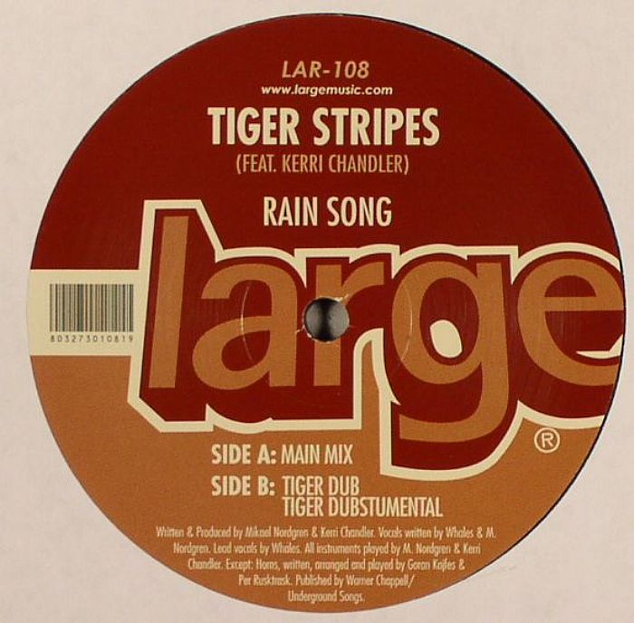 Tiger Stripes | Kerri Chandler – Rain Song vinyl cover