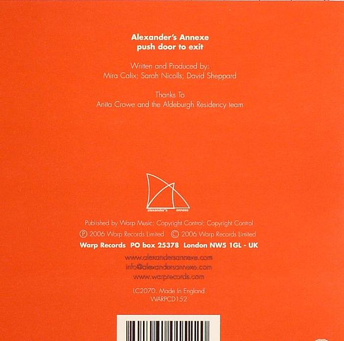ALEXANDERS ANNEXE - Push Door To Exit
