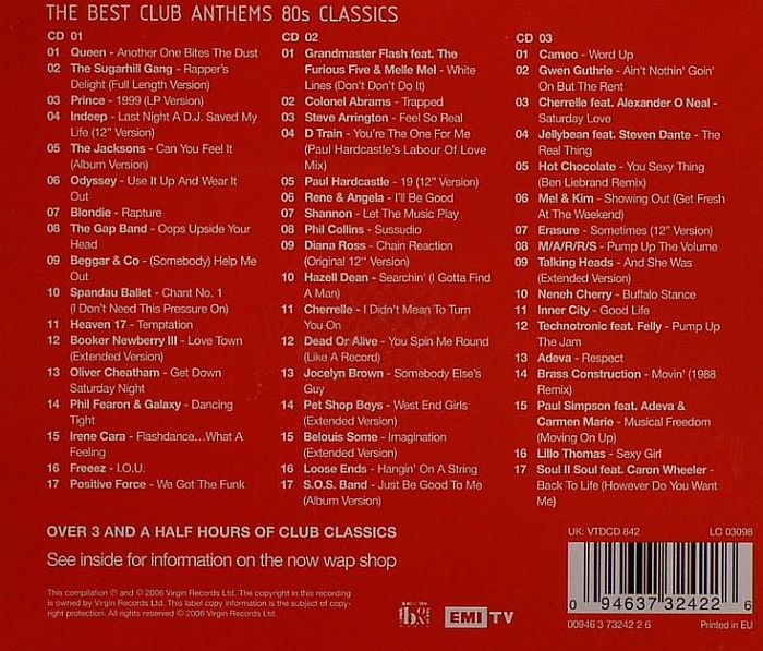 VARIOUS The Best Club Anthems: 80 s Classics CD at Juno Records.