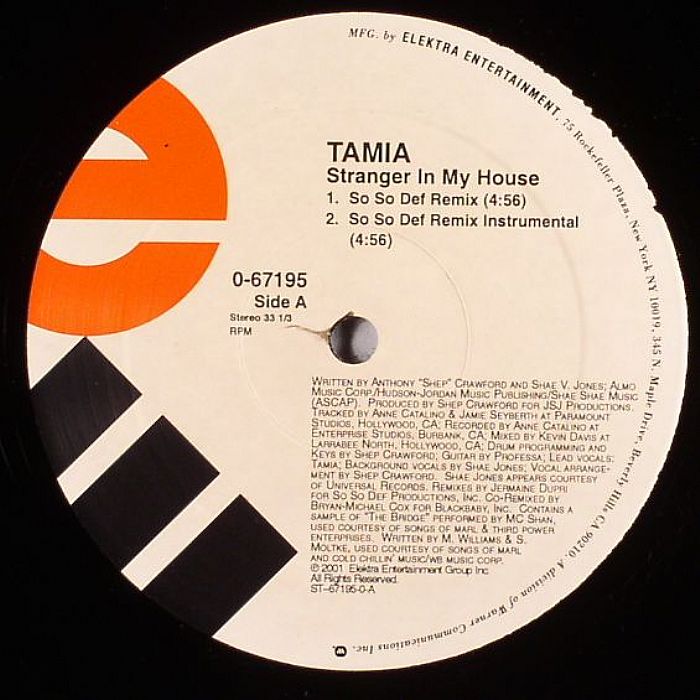 Tamia Stranger In My House Remix