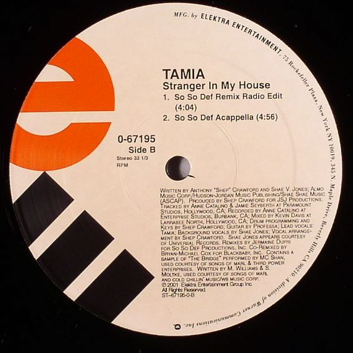 TAMIA Stranger In My House Vinyl at Juno Records.