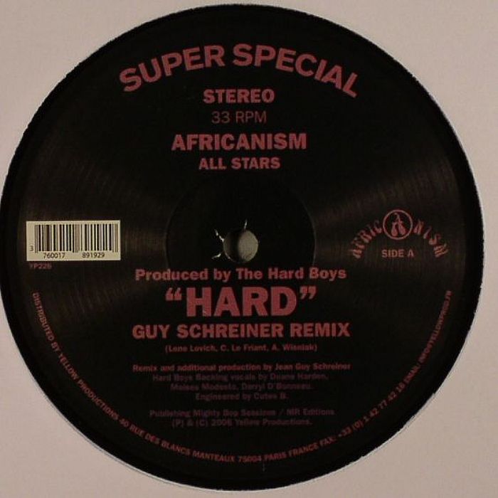 AFRICANISM ALL STARS - Hard (remixes) (Hard Boys production)
