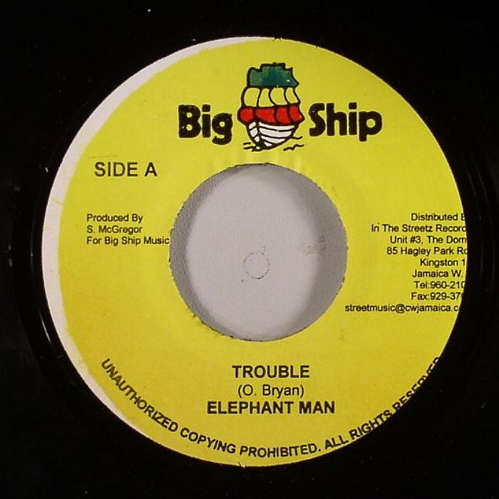 ELEPHANT MAN/TYRICAL - Trouble (Big Ship Riddim)