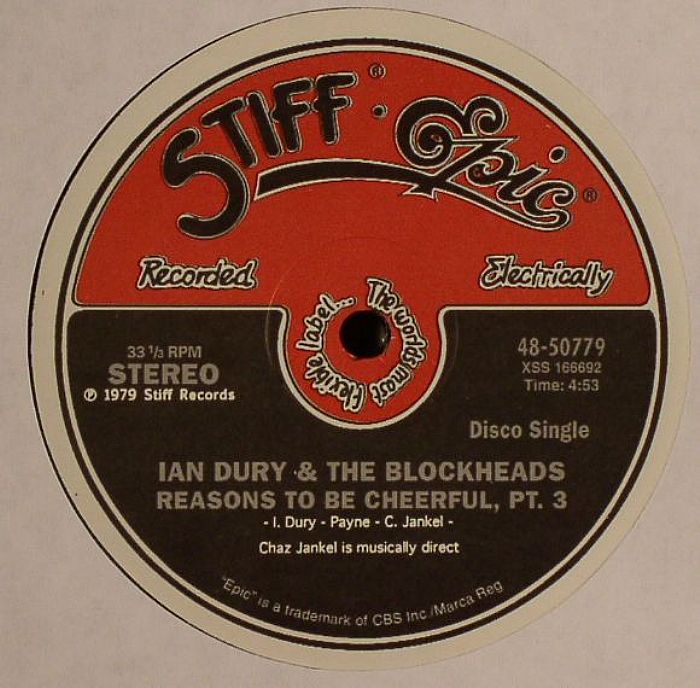 DURY, Ian/THE BLOCKHEADS - Reasons To Be Cheerful (Part 3)