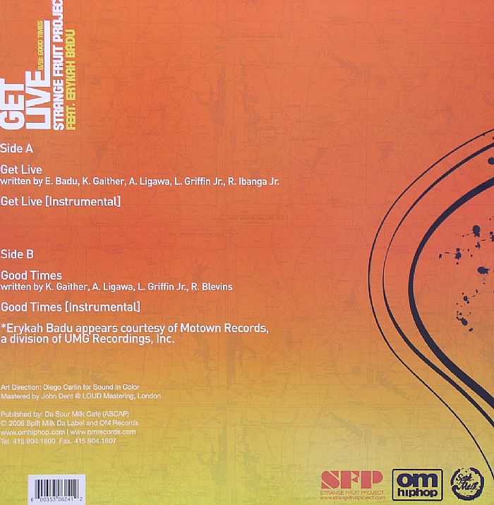 STRANGE FRUIT PROJECT feat ERYKAH BADU - Get Live