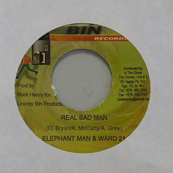 ELEPHANT MAN/WARD 21 - Real Bad Man (18 Gees Riddim)