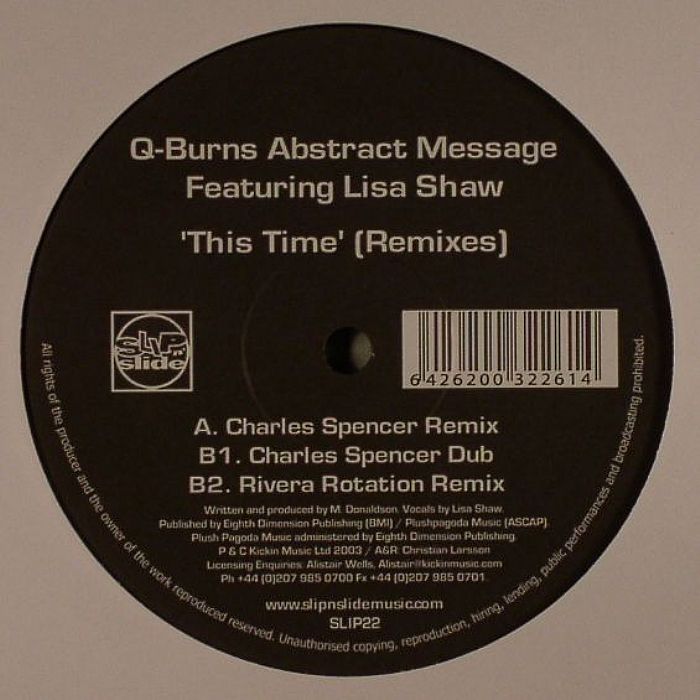 q message abstract this time burns LISA Time BURNS This (remixes MESSAGE Q feat ABSTRACT SHAW