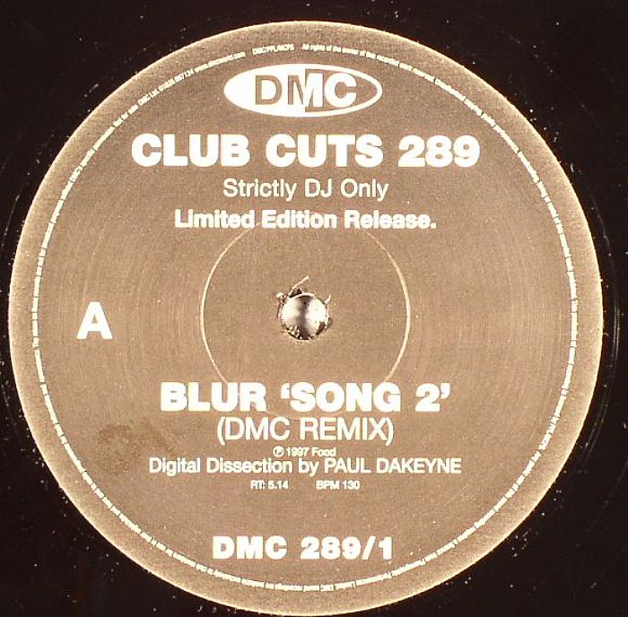 BLUR/DUKE - DMC Club Cuts 289 (For Working DJ's Only)