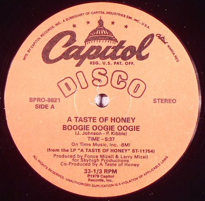 A TASTE OF HONEY - Boogie Oogie Oogie