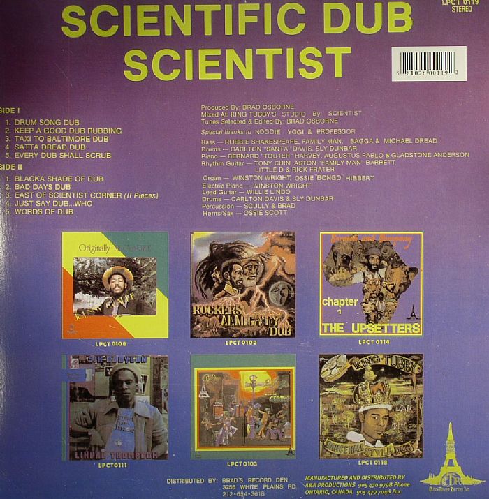 SCIENTIST Scientific Dub Vinyl at Juno Records.