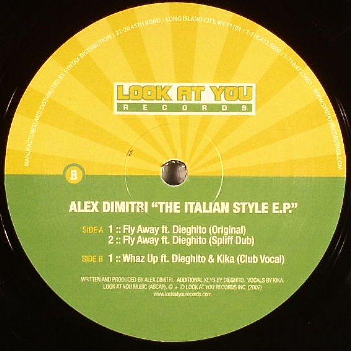 DIMITRI, Alex - The Italian Style EP