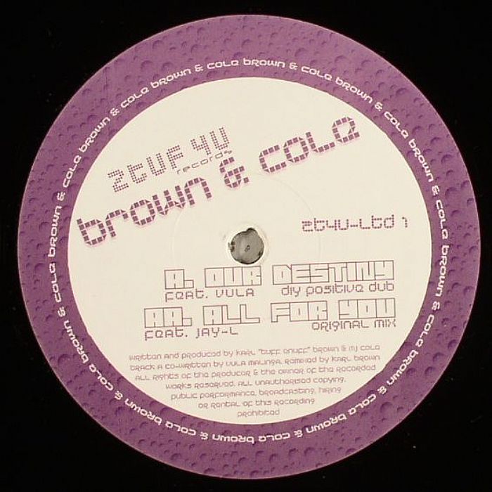BROWN & COLE (aka KARL "TUFF ENUF" BROWN/MJ COLE) - All For You