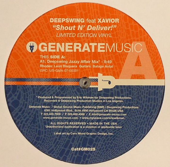 DEEPSWING feat XAVIOR - Shout N Deliver
