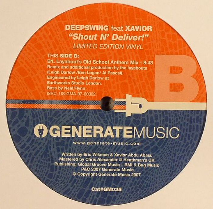 DEEPSWING feat XAVIOR - Shout N Deliver