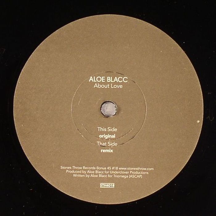 Aloe Blacc – About Love: Fan Club 45 No 18 vinyl cover