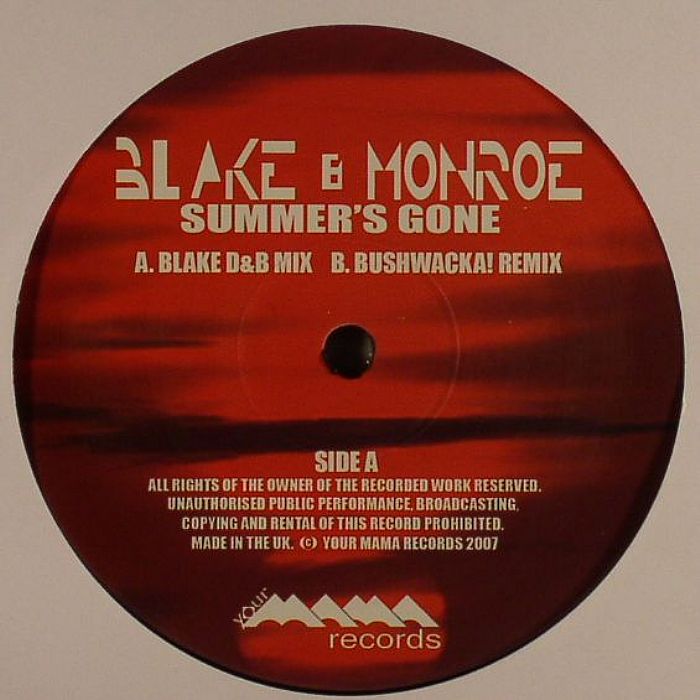 BLAKE/MONROE - Summer's Gone (Bushwacka remix)