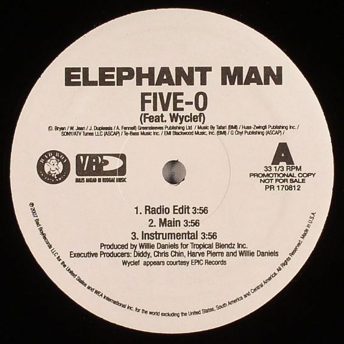 ELEPHANT MAN feat WYCLEF - Five O