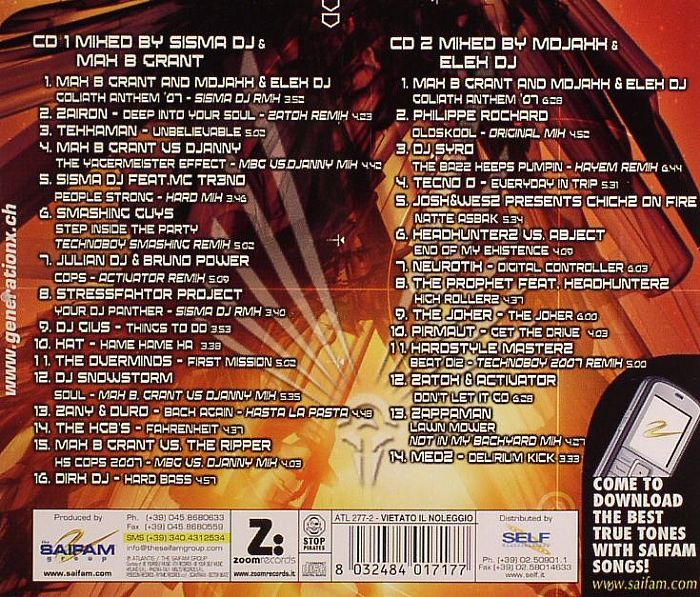 SISMA DJS/MAX B GRANT/MDJAXX/ELEX DJ/VARIOUS - Goliath 2007