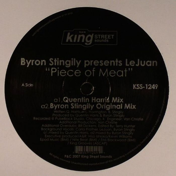 Byron Stingily – Piece Of Meat vinyl cover
