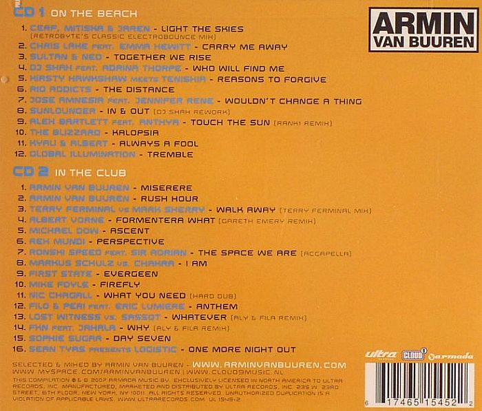 VAN BUUREN, Armin/VARIOUS - A State Of Trance 2007