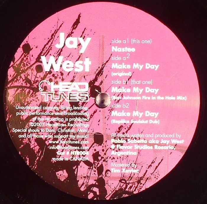 WEST, Jay - Make My Day
