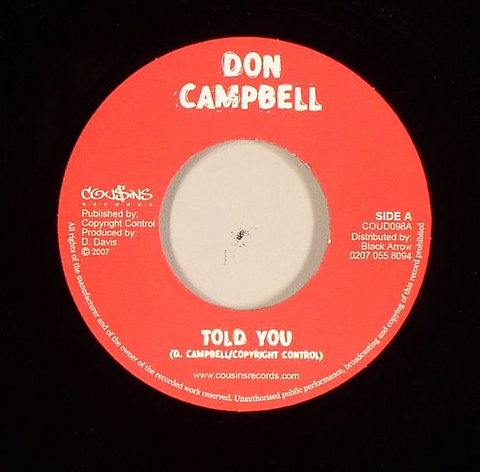 CAMPBELL, Don/VIVIAN JONES - Told You (Gone Is The Love Riddim)