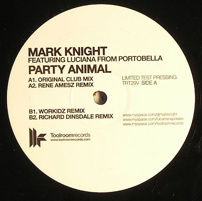 KNIGHT, Mark feat LUCIANA from PORTOBELLA - Party Animal