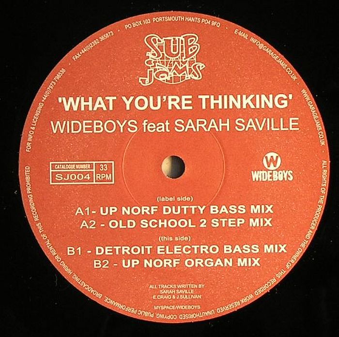 WIDEBOYS feat SARAH SAVILLE - What You're Thinking
