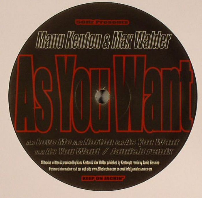 WALDER, Max/MANU KENTON - As You Want