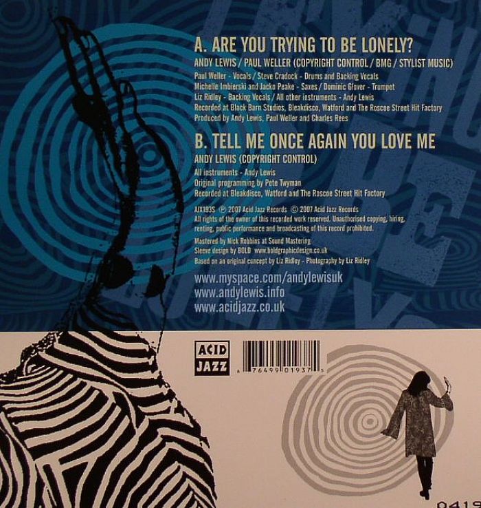 LEWIS, Andy/PAUL WELLER - Are You Trying To Be Lonely?