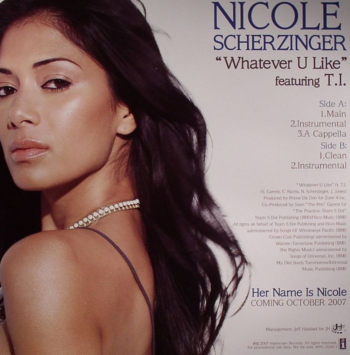 Nicole Scherzinger Feat Ti Whatever U Like Vinyl At Juno Records