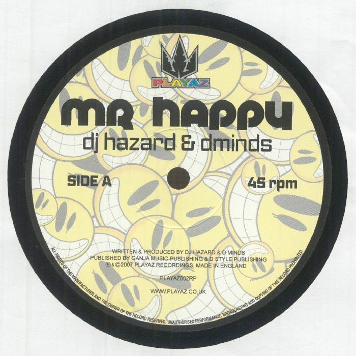 DJ Hazard | D Minds – Mr Happy vinyl cover