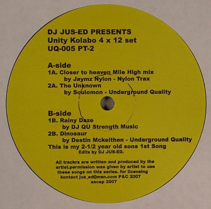DJ JUS ED/VARIOUS - Unity Kolabo 4x12 Set