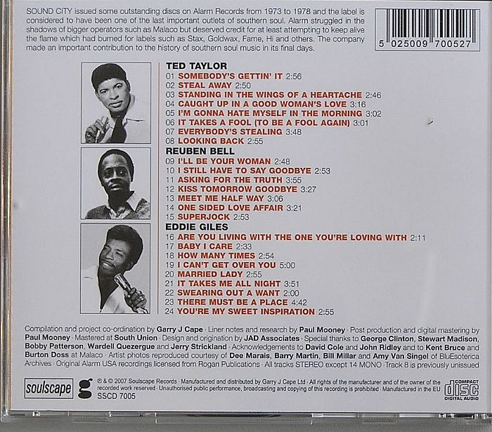 TAYLOR, Ted/REUBEN BELL/EDDIE GILES - Sound City Soul Brothers