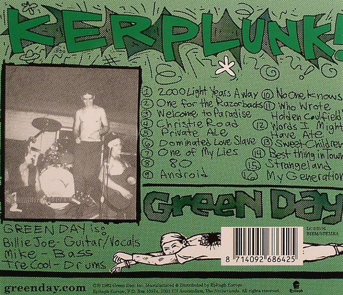 GREEN DAY Kerplunk! CD at Juno Records.