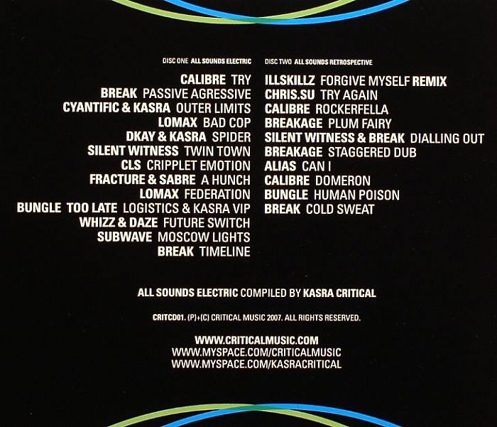 KASRA CRITICAL/VARIOUS - All Sounds Electric