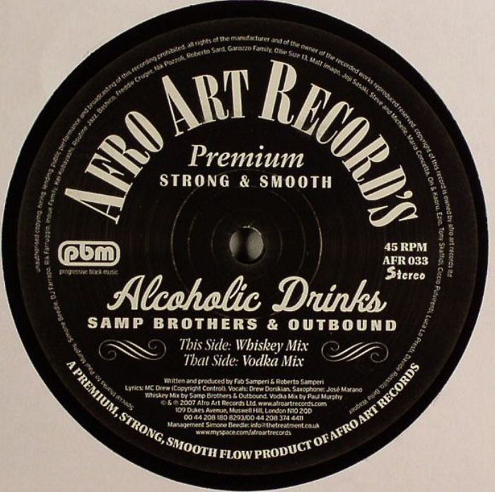 SAMP BROTHERS/OUTBOUND - Alcoholic Drinks (mixes)