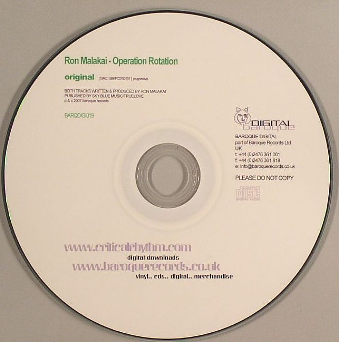 Ron Malakai - Operation Rotation Ron Malakai - Operation Rotation