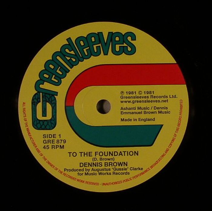 BROWN, Dennis/GREGORY ISAACS - To The Foundation (Telephone Love Riddim)
