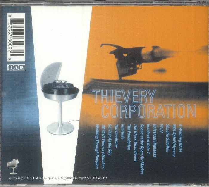 THIEVERY CORPORATION - Sounds From The Thievery Hi-Fi CD at Juno